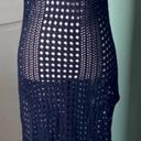 New women’s black crochet maxi dress cover up, S/M Size M Photo 0