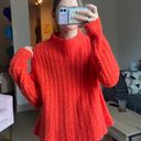 Aerie Orange Cropped Sweater Photo 2