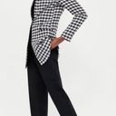 ZARA blazer NWOT~black & white~HOUNDSTOOTH FROCK COAT Photo 2