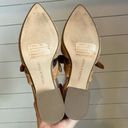 Chelsea and Violet  Tan Suede Leather Molly Bow Heel Mule Women’s Size 6 Photo 8