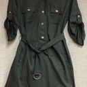 Krass&co New York  10 black long sleeve dress with snap front and belt Photo 2