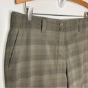 Nike  golf straight Leg Pants brown plaid size 12 Photo 4