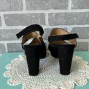 Naturalizer  FREEMA Womens Black Faux Suede Block Heel Platform Sandals Sz. 7.5 Photo 5