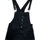 Hot Topic denim black shortalls (short overalls) size large Photo 0