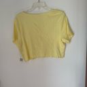 BP NWT  yellow lemonade Henley crop top 1X Photo 7