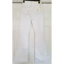 Hidden Jeans  Happi  White w/Gold Stitching Flare Leg w/ Side Slits Women's Sz 26 Photo 4