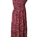 Hill House Ellie Nap Dress Size Small  Garnet Charm Scallop Crinkle Chiffon Photo 6