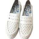 Kelsi Dagger  Women's Leather White Perforated Loafers Size 7.5 Photo 0