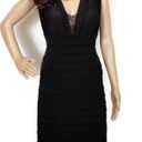 Scarlett NITE Black  Lace V-Neck  Dress Size 14 Photo 0