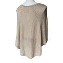 Chico's Chico’s Gold Metallic Sweater Poncho, Sz S/M Photo 5