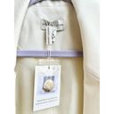 Lavish NWT Pretty  Dylan Long Sleeve Single Breasted Dad Blazer Cream Womens US 4 Photo 5