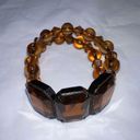 The Row Double Faux amber Colored Bead Focal Bracelet Photo 4