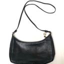 Oleg Cassini Vintage  faux leather black lizard print Crossbody bag Photo 2