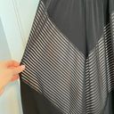 Apt. 9 NWT  black nude lined chevron sheer mesh halter sleeveless tank maxi dress Photo 3