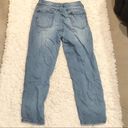 Wild Fable  High Rise Cropped Mom Jeans Distressed Light Wash 8 Photo 2