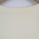 Lululemon NEW  Pleat On Long Sleeve Top Crewneck Cream Women's 6 Photo 5