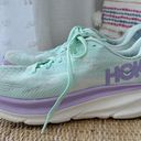 Hoka  One One Clifton 9 Sunlit Ocean Lilac Mist Road-Running Sneakers Size 10.5 Photo 3