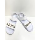 Adidas  Sandals Womens Size 10US Adilette White Open Toe Athletic Photo 4