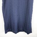 Crown & Ivy Crown Ivy Medium Dress Navy Blue Textured Sleeveless Shift Above Knee 404 Photo 3