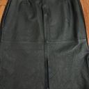 Comint Vintage  genuine black leather skirt. Size 11-12. Photo 8