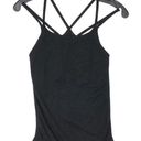 Sweaty Betty  Size S Seamless Ribbed Yoga Tank in Black Strappy Racerback Photo 0