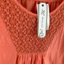 Krass&co KC Khakis & . NWT Cotton Short Sleeve Lightweight Blouse Crochet Detail Size L Photo 2