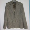 Polo  Ralph Lauren VINTAGE Silk Blazer Womens Size 10 Glen Plaid Houndstooth Photo 6