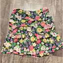 White Birch Skirt Set Size Medium Black Floral Halter Crop Top Mini Peplum Mesh Photo 3