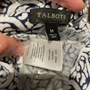 Talbots New  Linen Floral Camisole Print Roll up shirt buttons casual dress travel summer classic Coastal Cottage Western  Photo 3