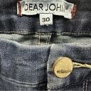 Dear John  Button Fly High Rise Denim Flare Bootcut Slit Hem Blue Jeans Womens 30 Photo 7