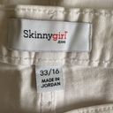 Skinny Girl  highrise button front cropped jeans pants wide leg white 33/25 NEW Photo 6