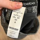 Bebe NWT!  Grey Silver Tween Mini Skirt w Frayed Edge - size 6 - MSRP $98! Photo 1