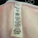 Alo Yoga  pink ribbed boy shorts Xs Photo 1