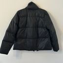 Garnet Hill  Black Cropped Packable Down Jacket Puffer Size Small Photo 5