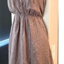 Double Zero Like new boho style taupe colored  dress. Sz S Photo 2