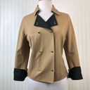 W By Worth W Worth Women's Beige /Black Color Block Stretch Jacket Blazer Sz 10 Photo 1