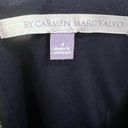 Carmen Marc Valvo Luxe by  blue roses fit and flare dress  with pockets size 4 Photo 6