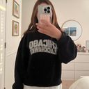 Chicka-d Chicago Blackhawks Black Crewneck Photo 0