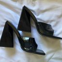 Black Chunky Heels Size 7 Photo 0