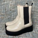 Vagabond  Shoemakers Tara Patent Leather Platform Boot in Plaster Photo 2