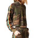 Sugar and L!ps Crop Camo Rainbow Sleeve Hoodie Photo 0