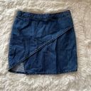 Topshop  asymmetrical denim wrap skirt Photo 1