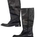 Enzo Angiolini Black Leather Mid Calf Boots Photo 3