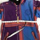 Vintage Stripped Long Sleeve Pull Over Flannel 3 Toggle Button Unisex size M/L Photo 5