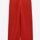 ZARA NWT  Studio Red Low waist Limited edition red trousers. Size Medium Photo 6