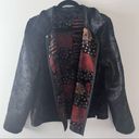 Christopher & Banks  Jacket Tapestry Tweed Patchwork Brocade Boho Reversible Sz L Photo 2