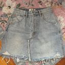 Free People Distressed Denim Skirt Photo 0