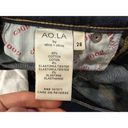 Alice + Olivia  Good High Rise Exposed Button Dark Wash Button Fly Skinny Jeans Photo 6