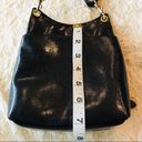 Vintage Bellerose Black & Tan Multi Compartment Faux Leather Crossbody Bag Purse Photo 4