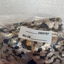 Jaded London leopard sequin short sleeve lined blouse size XL Photo 10